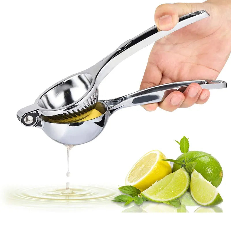 Stainless Steel Lemon Squeezer: Manual Citrus Juicer Kitchen Accessory